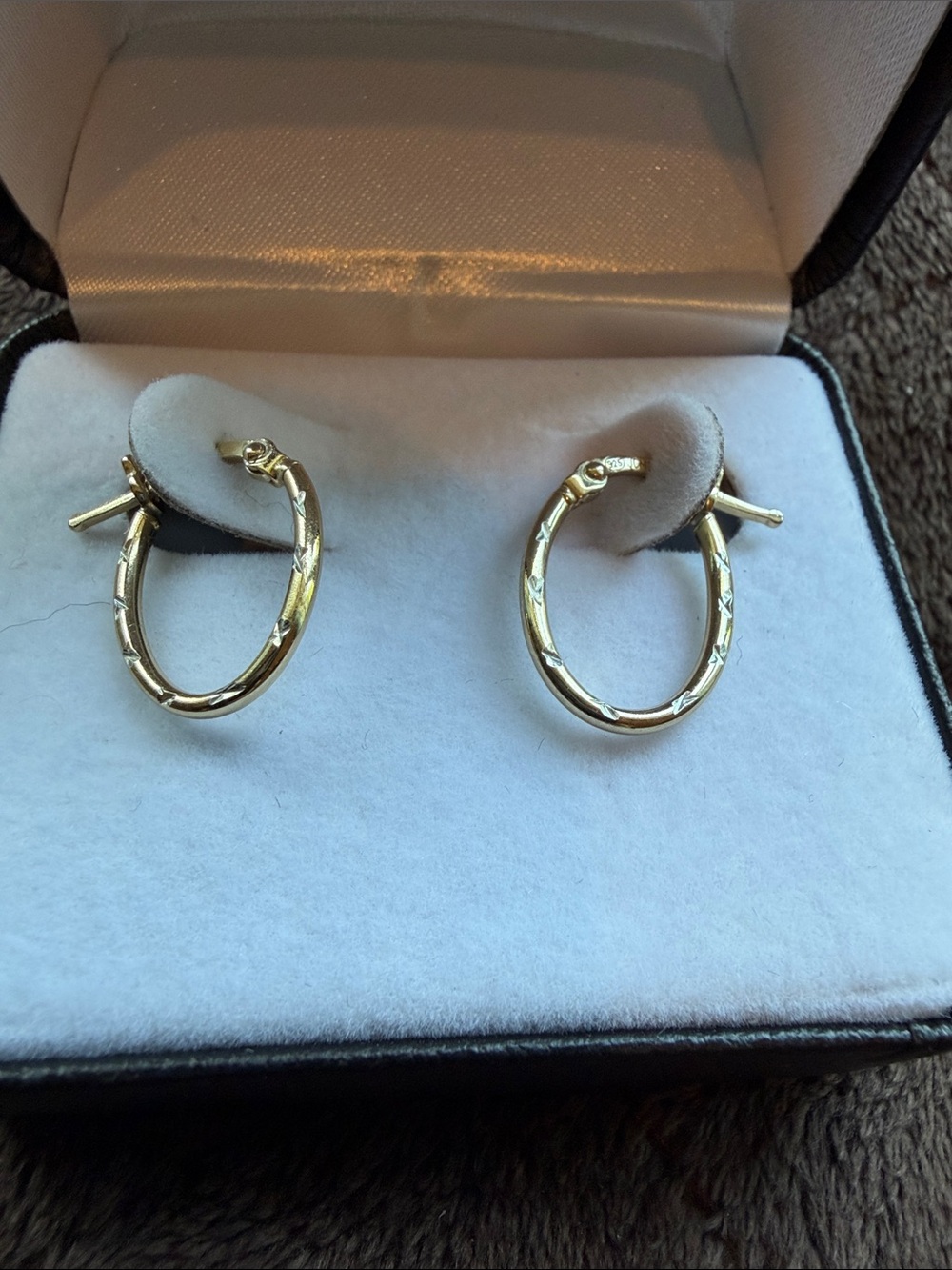 Classic Gold Hoop Earrings - 14k gold over  silver base. Elegant Women’s Jewelry